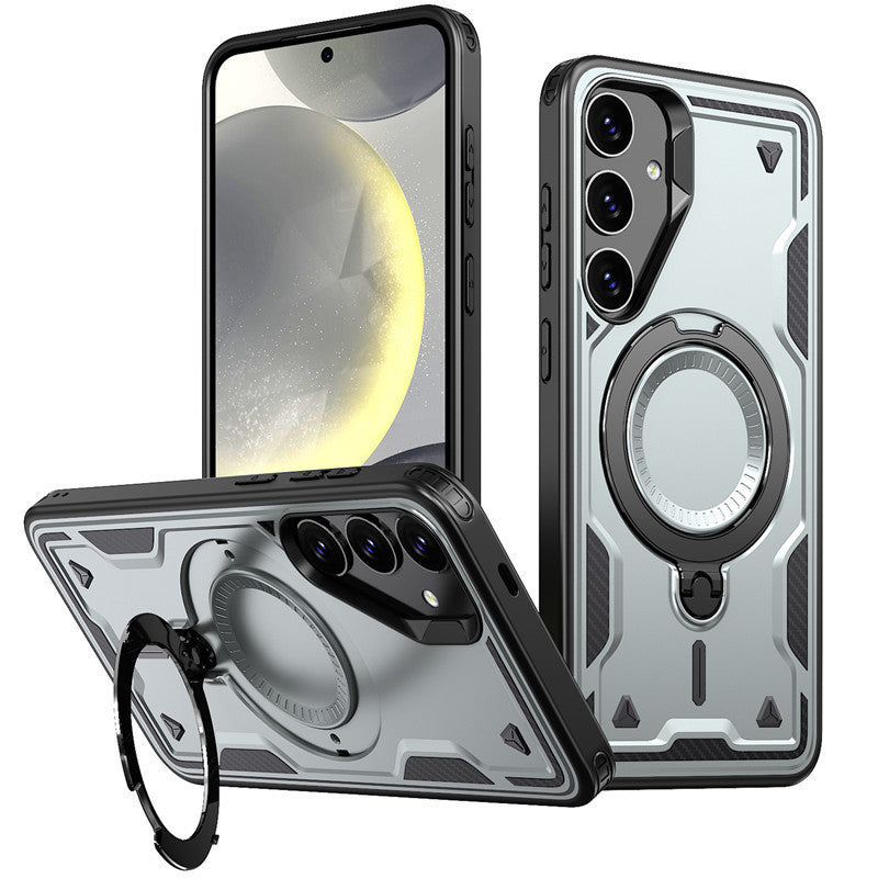 360¡ã Rotating Magnetic Versatile Stand Gray Compatible with SAMSUNG A26, PC73-SAMA26GY - Shockproof & Reliable