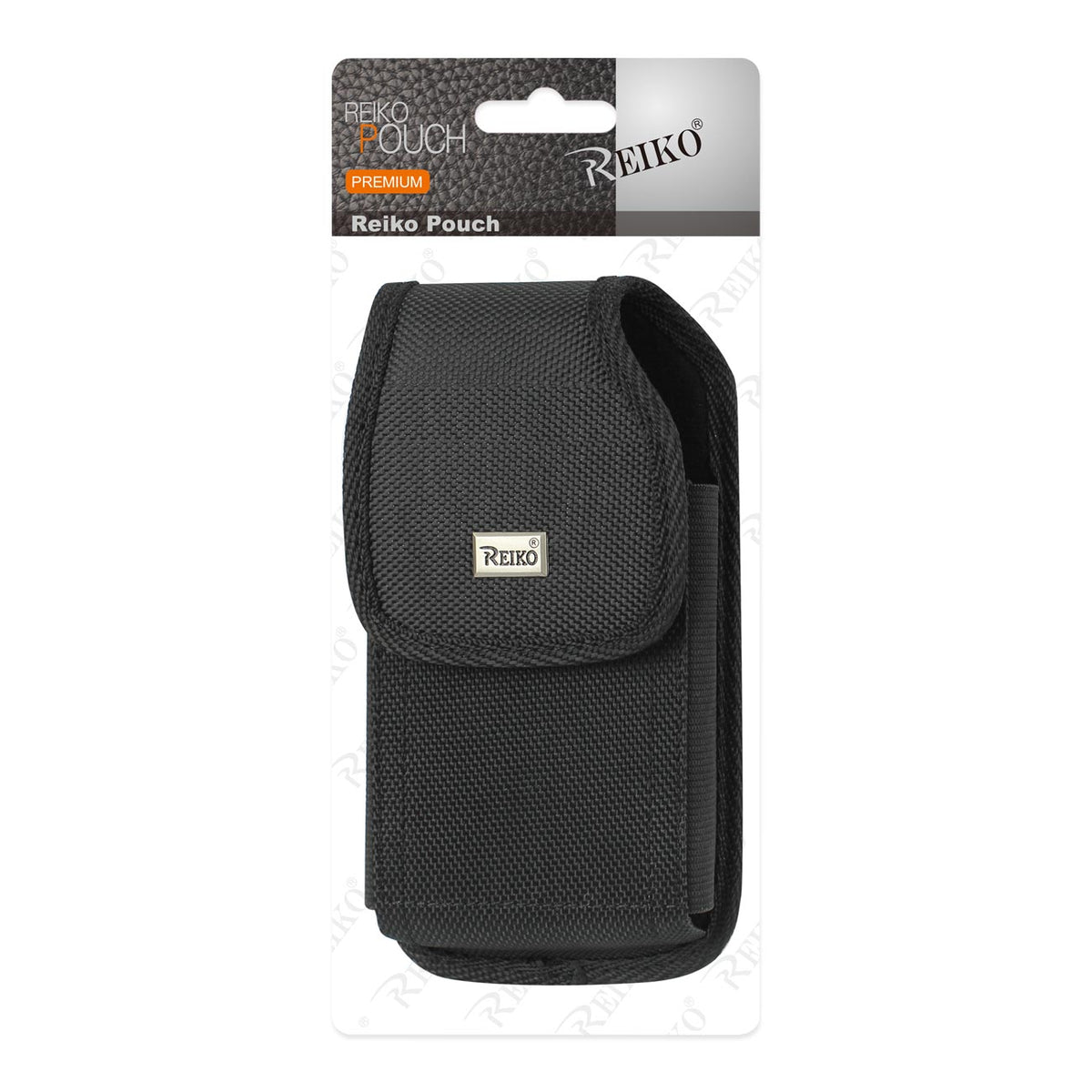 Vertical Rugged Pouch With Metal Belt Clip In Black (5.8X3.2X0.7 Inches) - Ultra-Slim & Reliable