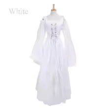 Gothic Victorian Dress Medieval Halloween Costume for Women