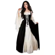 Gothic Victorian Dress Medieval Halloween Costume for Women