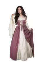 Gothic Victorian Dress Medieval Halloween Costume for Women