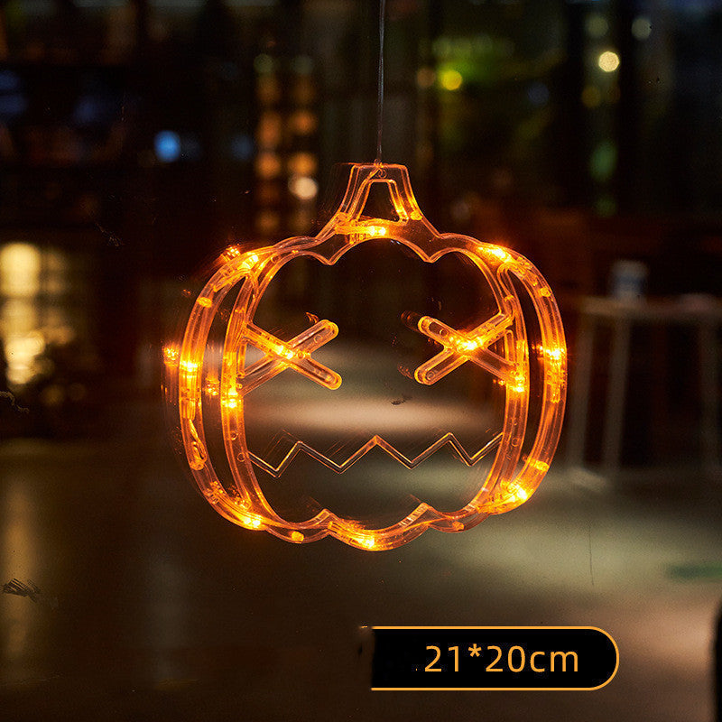 Halloween Window Hanging Lights | LED Spider, Pumpkin & Ghost Decorations