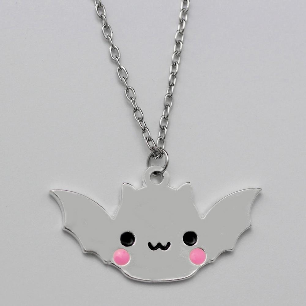 Mirror Bat Pendant | Shiny Halloween Kawaii Goth Lolita Jewelry