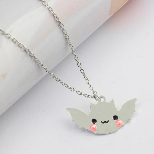 Mirror Bat Pendant | Shiny Halloween Kawaii Goth Lolita Jewelry