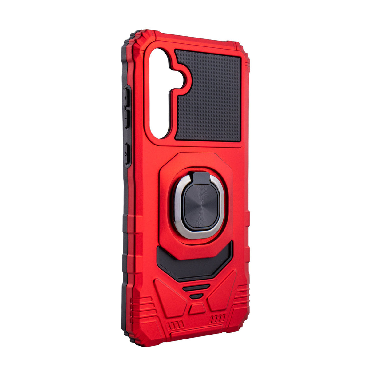 Kickstand Ring Holder TPU Shockproof Case for Samsung Galaxy A26 in RED - Durable & Reliable