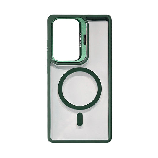 Magnetic Phone Case with Built-in Invisible Kickstand Compatible with Samsung Galaxy S25 ULTRA (PC70-SAMS25UGR) - Crystal Clear & Reliable