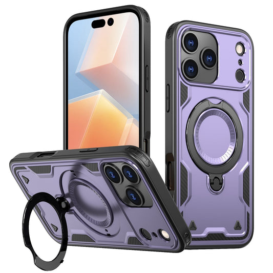 iPhone 17 PRO Compatible 360-degree Rotating Magnetic Versatile Stand Purple Compatible with iPhone 17 PRO MAX - Ultra-Slim Protection by