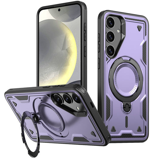 360¡ã Rotating Magnetic Versatile Stand Purple Compatible with SAMSUNG A36, PC73-SAMA36PP - Crystal Clear & Reliable