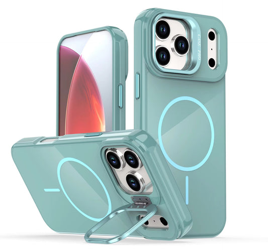 IPHONE 17 PRO Compatible Built-in Stash Stand, Shockproof, Sturdy, Compatible with MagSafe Protection Stylish Cover, Compatible with IPHONE 17 PRO MAX, PC76-IPH17MAXNV - Durable Protection by