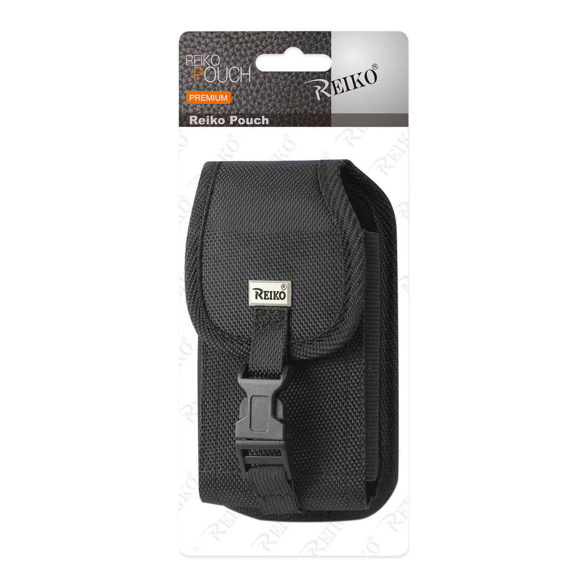 Vertical Rugged Pouch With Buckle Clip In Black (6.6X3.5X0.7 Inches) - Premium & Reliable