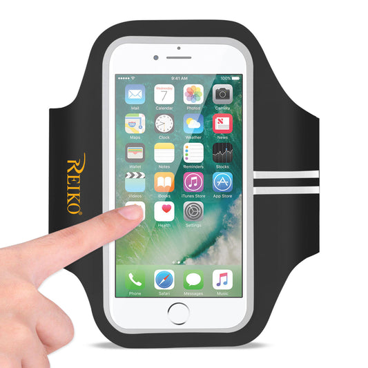 RUNNING SPORTS ARMBAND FOR 5.5 INCHES DEVICE IN BLACK (5.5x5.5 INCHES) SAB03-UNI55BK - Ultra-Slim & Reliable