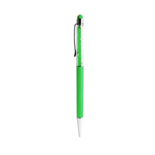 CRYSTAL STYLUS TOUCH SCREEN WITH INK PEN IN GREEN - Durable & Reliable